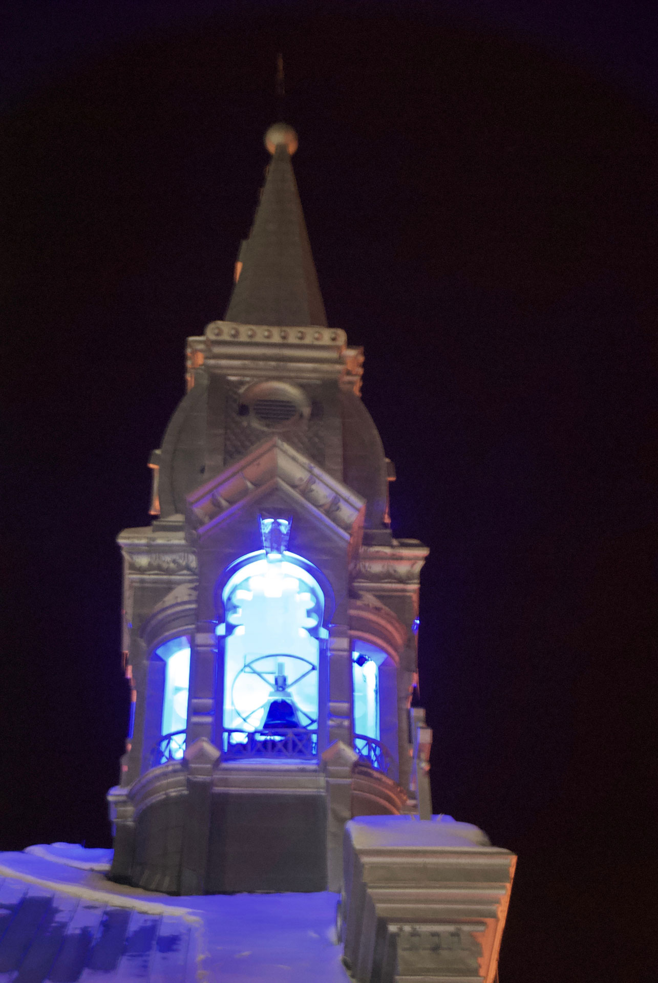 Illumination du clocher depuis décembre 2017